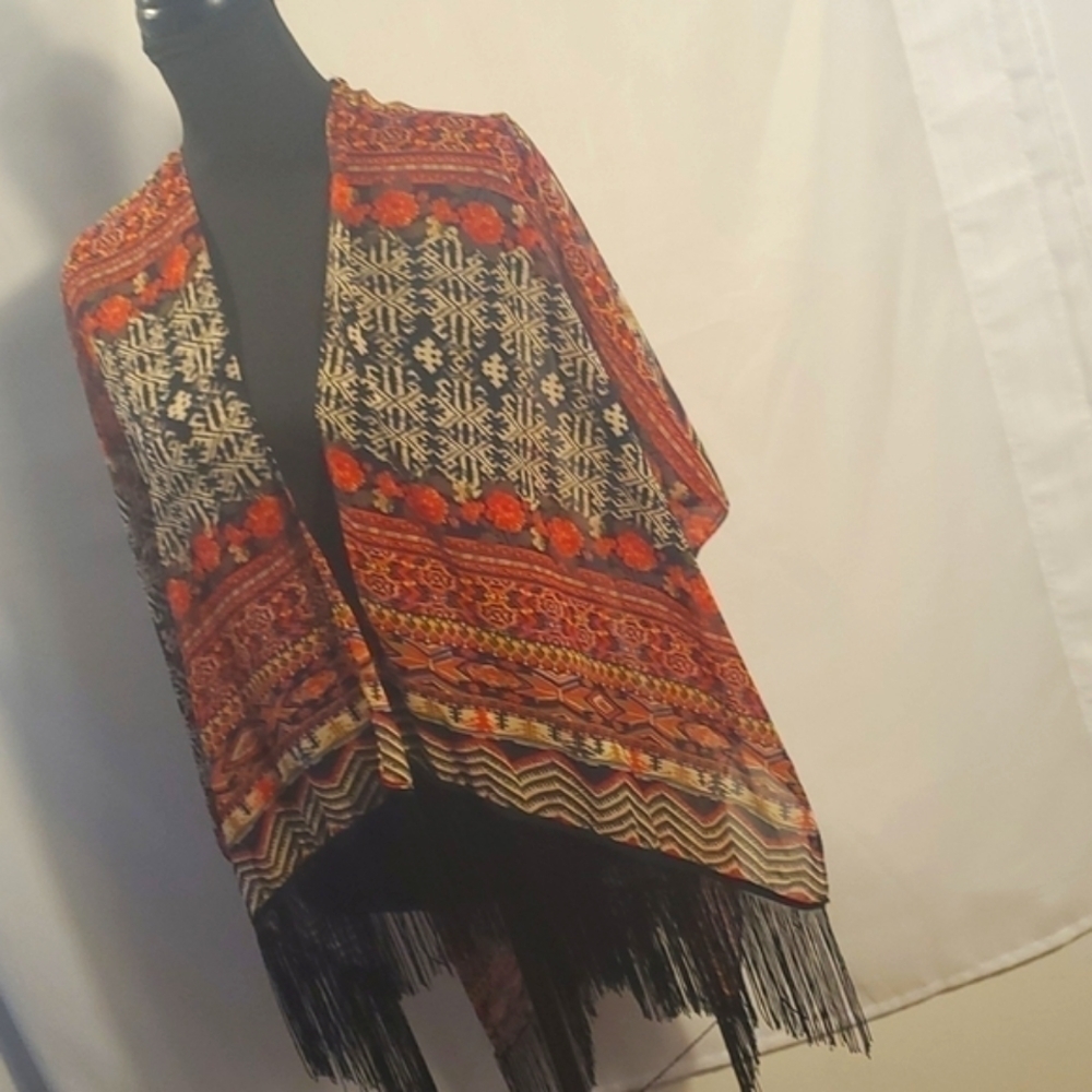 New with Tags Dress Barn Boho✨✨ Kimono Scarf Wrap One size fits Most - Picture 2 of 11